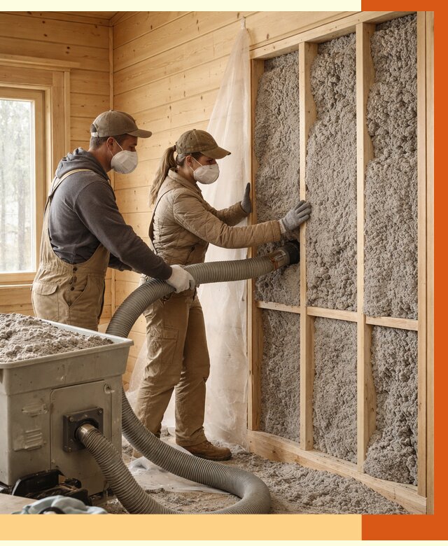 Утепление дачного дома эковатой в Ухте от 1468 руб./м2 — комплексно, ТепломастерХта