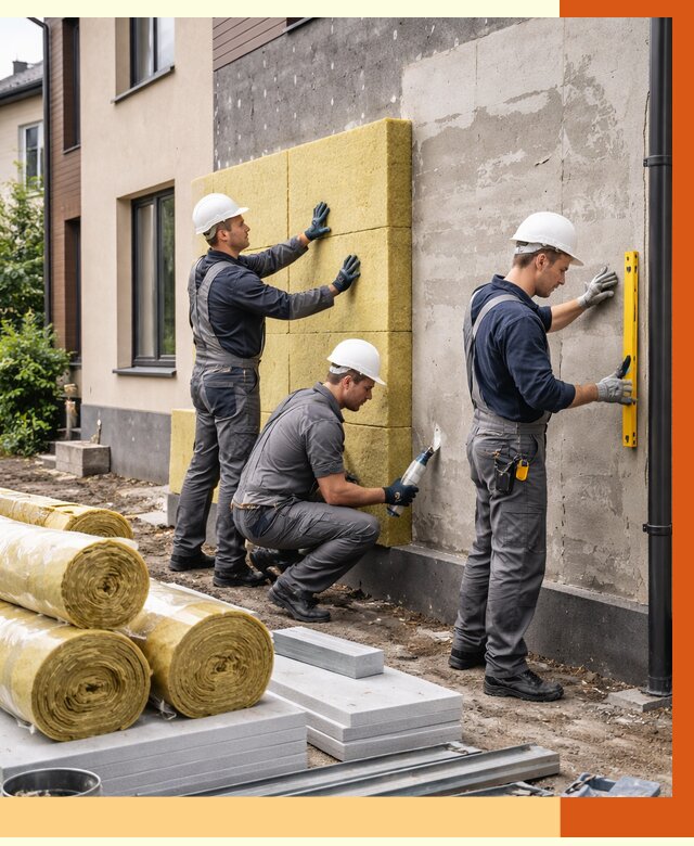 Утепление таунхауса в Ухте от 7290 руб/м2 — комплекс под ключ | ТепломастерХта