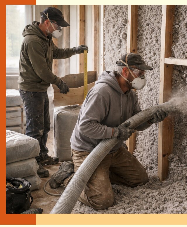 Утепление таунхауса эковатой в Ухте для максимально теплых стен