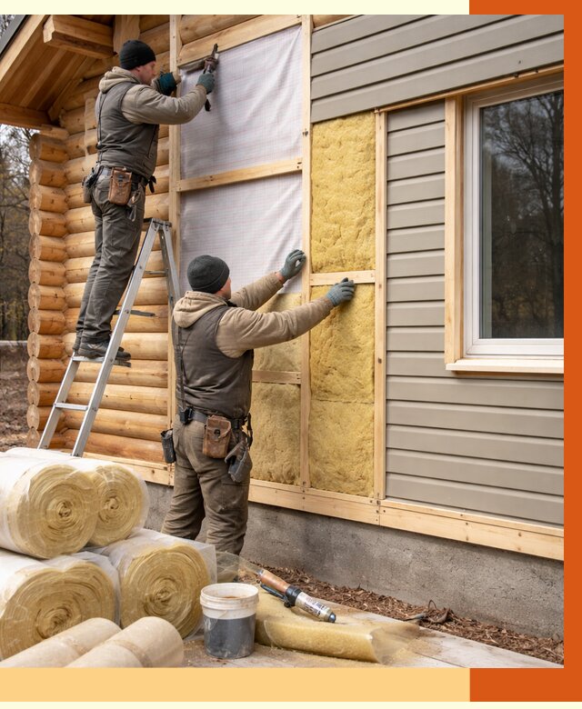 Утепление деревянного дома в Ухте от 6278 руб./м2 — заказать работы | ТепломастерХта