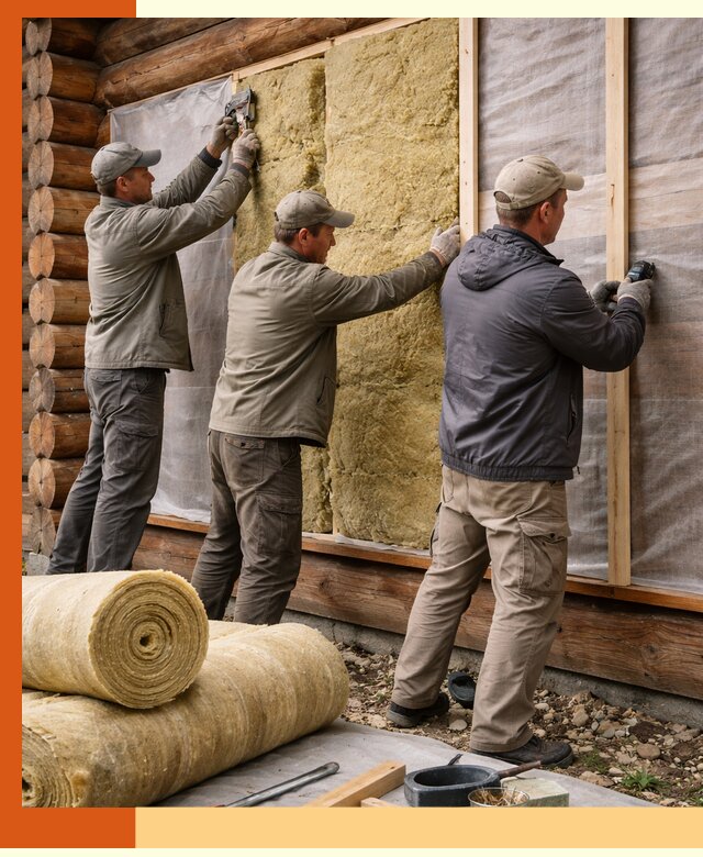 Утепление деревянного дома в Ухте эффективными технологиями