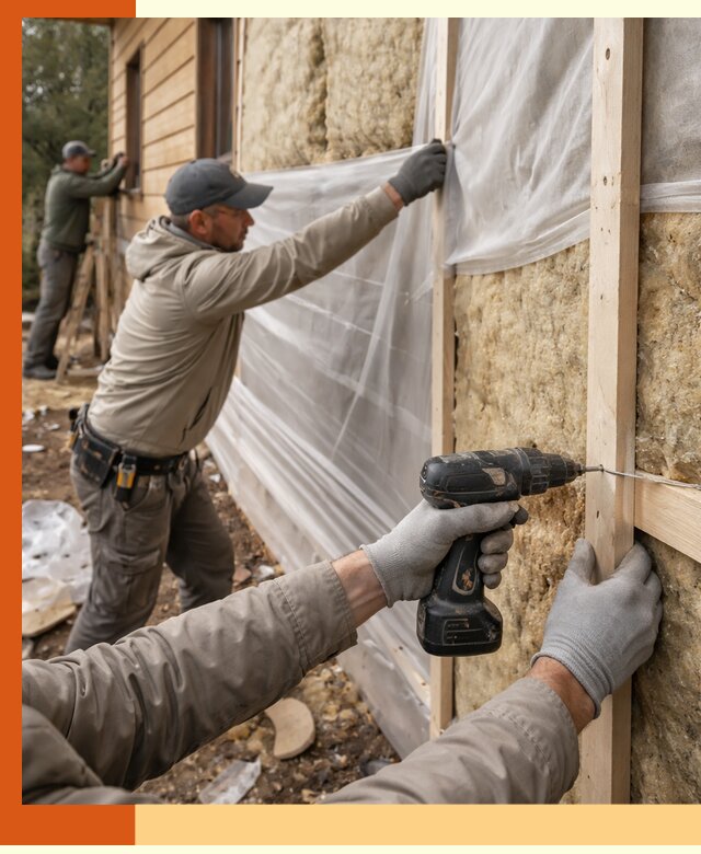 Утепление дома из бруса в Ухте качественно и долговечно