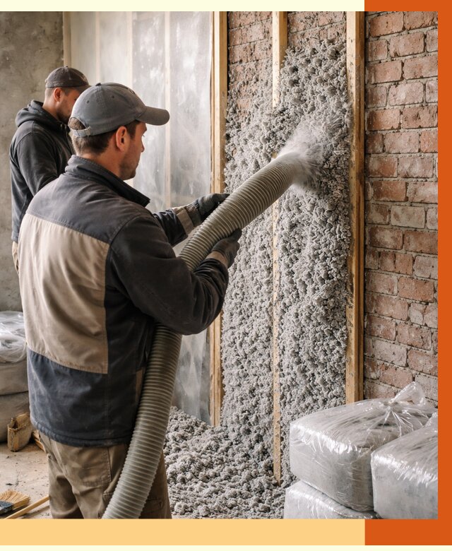 Утепление кирпичного дома эковатой в Ухте от 2379 руб./м² | ТепломастерХта