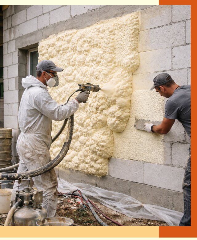 Утепление дома из газобетона ППУ в Ухте от 4860 руб./м² под ключ | ТепломастерХта