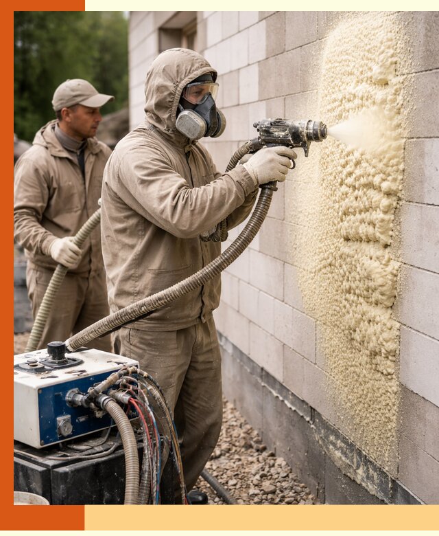 Утепление дома из газобетона ППУ в Ухте — надежная теплоизоляция