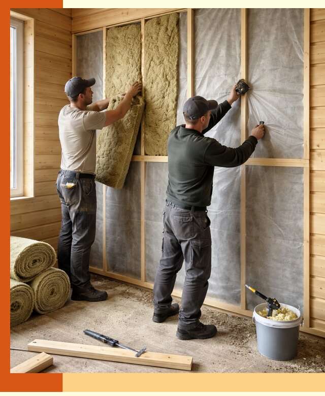 Утепление дома из минибруса в Ухте: комплексные теплоизоляционные работы