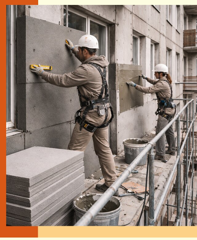 Утепление квартиры снаружи под ключ в Ухте