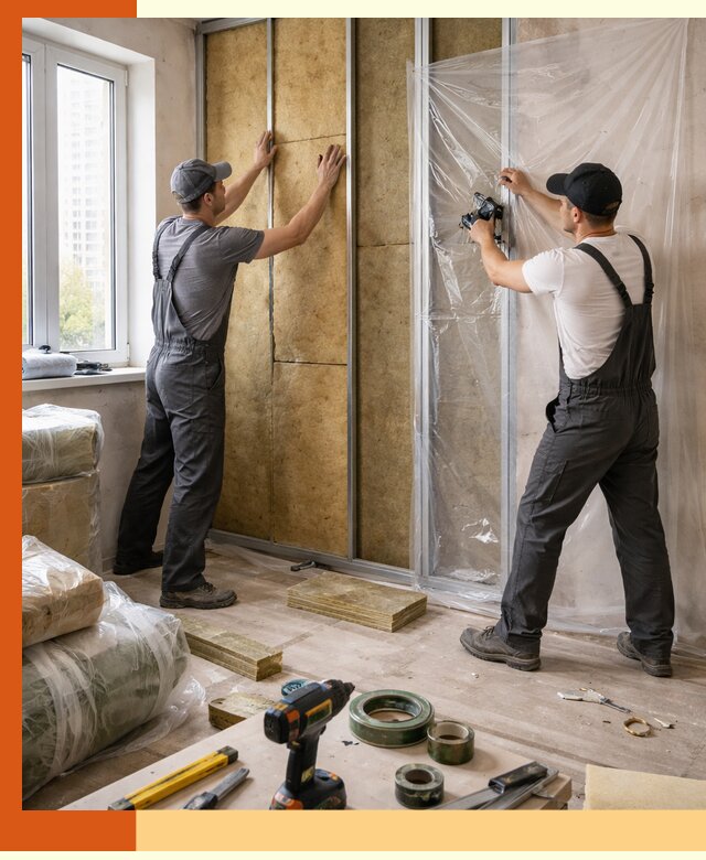 Утепление квартиры изнутри профессионально в Ухте