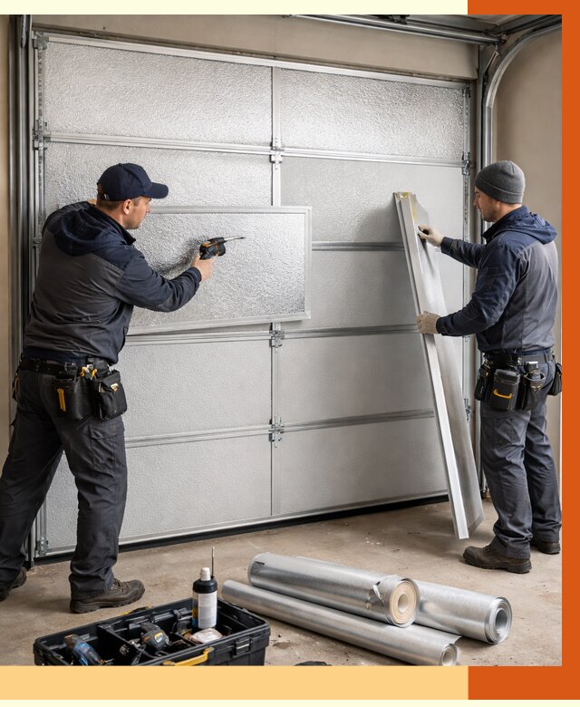 Утепление гаражных ворот в Ухте от 7948 руб/м2 — надежно и быстро | ТепломастерХта