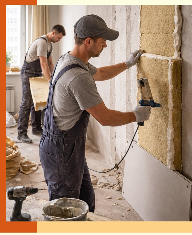 Утепление стен изнутри в Ухте — качественно и эффективно