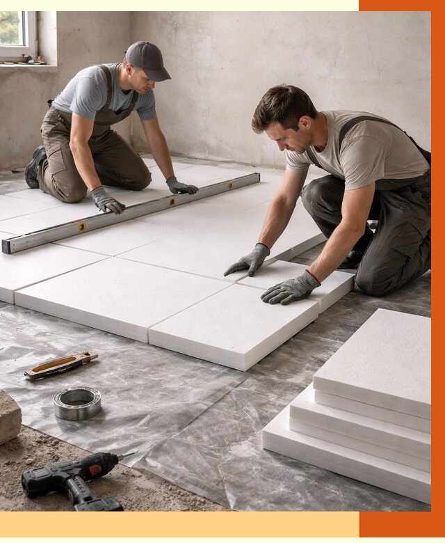 Утепление бетонного пола в Ухте от 2531 руб/м2 — монтаж и цена | ТепломастерХта