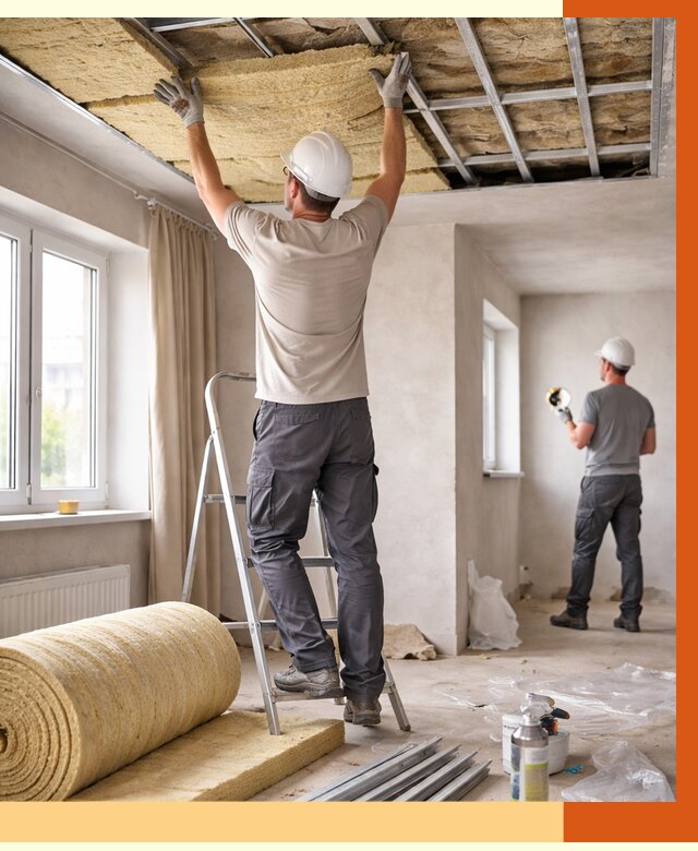 Утепление потолка в частном доме в Ухте от 962 руб./м² — работы под ключ | ТепломастерХта