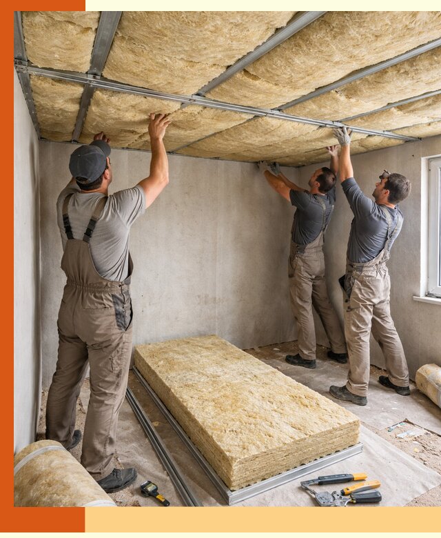 Утепление потолка в Ухте — тепло и без сквозняков