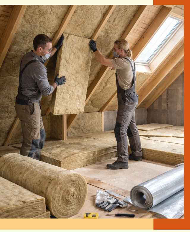 Утепление мансарды минватой в Ухте от 4253 руб./м2 — монтаж и пароизоляция | ТепломастерХта