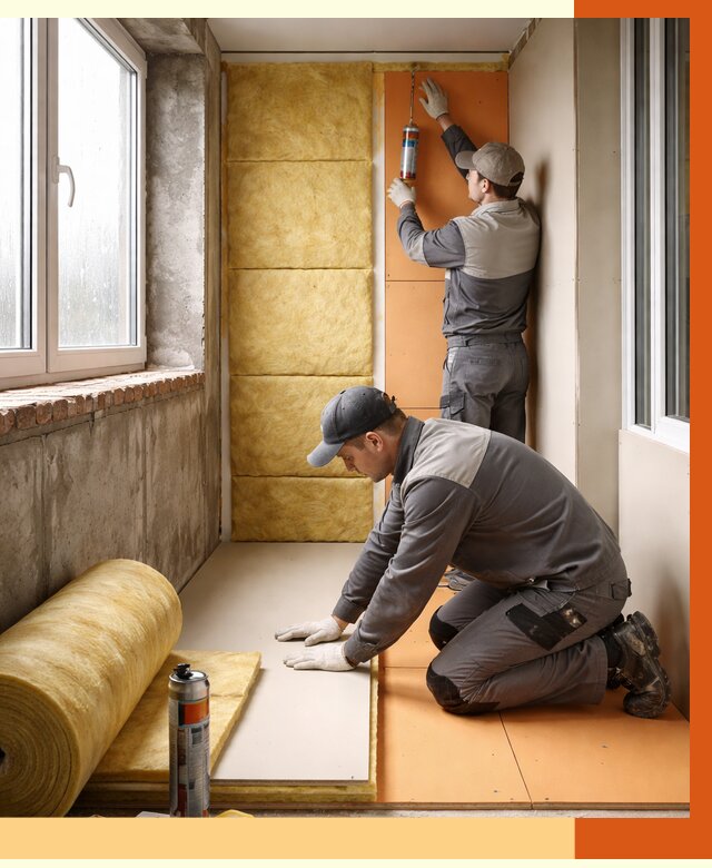 Утепление лоджии под ключ в Ухте от 6581 руб/м2 — комплексное решение | ТепломастерХта