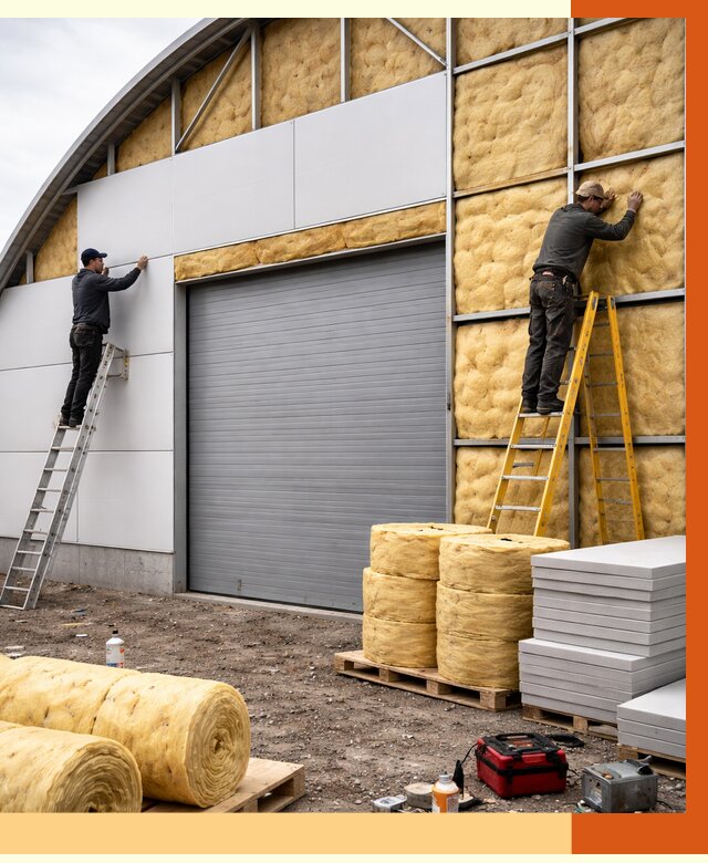 Утепление ангара пенополиуретаном в Ухте от 7290 руб./м² — комплекс от ТепломастерХта