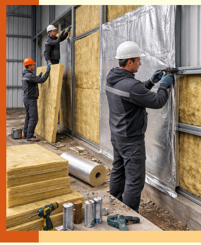 Утепление металлического ангара профессионально в Ухте