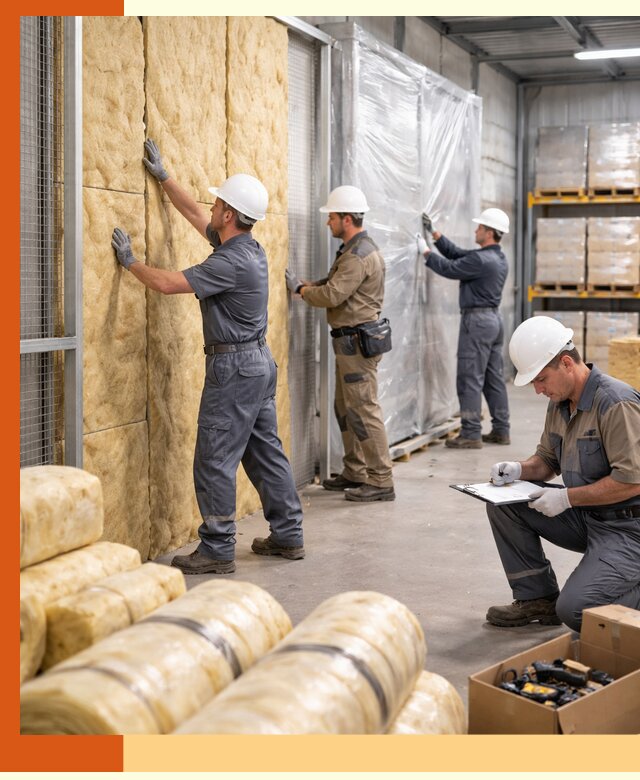 Утепление склада готовой продукции в Ухте качественно и быстро