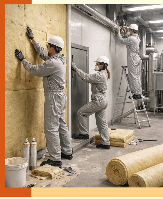 Утепление пищевого цеха под ключ в Ухте