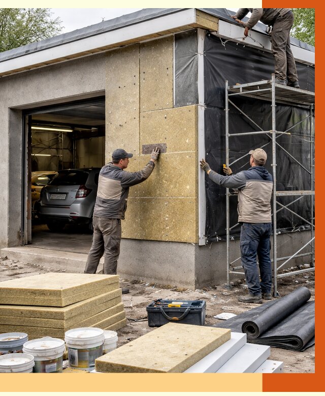 Утепление автосервиса в Ухте ппу, пеноизоляция, от 14681 руб/м2 — ТепломастерХта