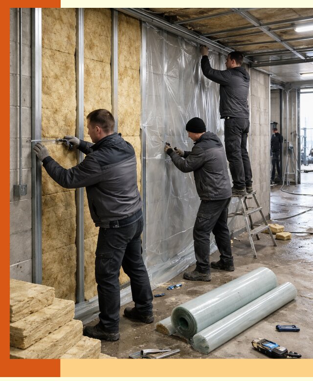 Профессиональное утепление автомойки в Ухте для любого типа помещений