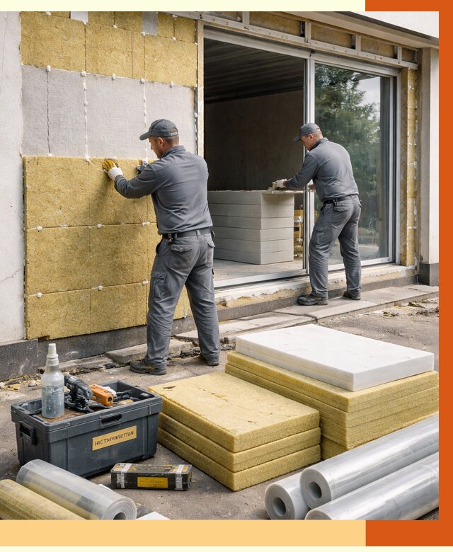 Утепление торгового павильона в Ухте от 14681 руб./м² под ключ | ТепломастерХта