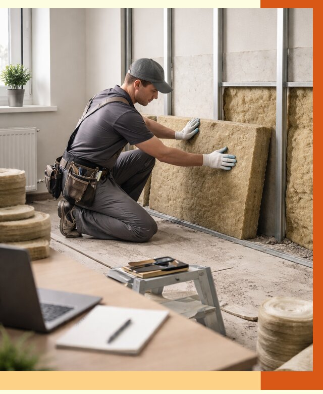 Утепление офиса в Ухте от 4556 руб/м2 — комплексное утепление офиса под ключ | ТепломастерХта