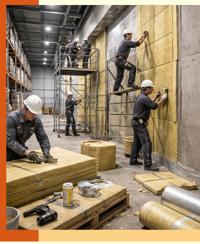 Утепление логистического центра в Ухте качественно и экономично