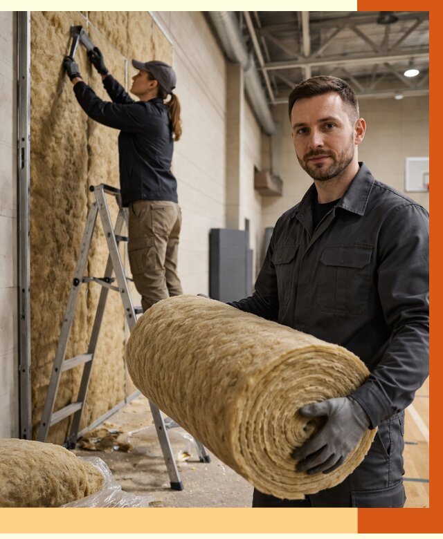 Утепление спортзала в Ухте от 7594 руб/м2 — комплексное утепление под ключ | ТепломастерХта