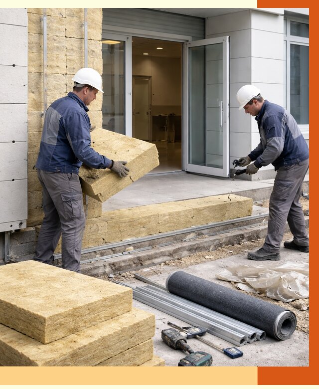 Утепление медицинского центра в Ухте под ключ от 12656 руб./м² | ТепломастерХта