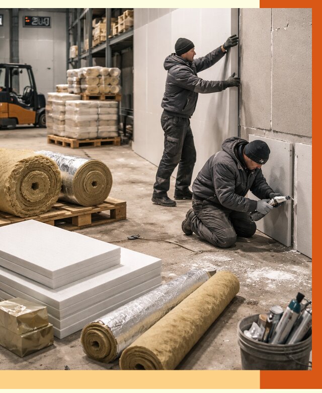 Утепление холодного склада в Ухте от 8606 руб/м2 — комплексное под ключ | ТепломастерХта