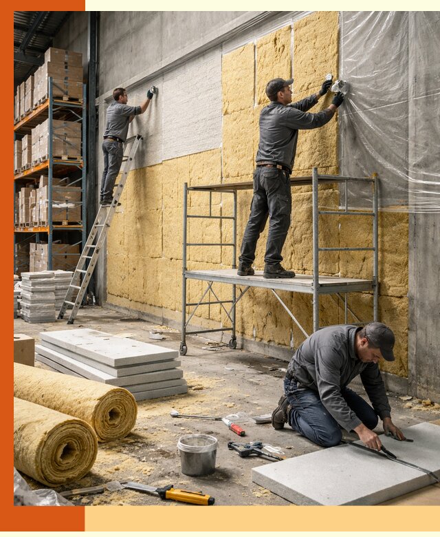 Утепление холодного склада под ключ в Ухте