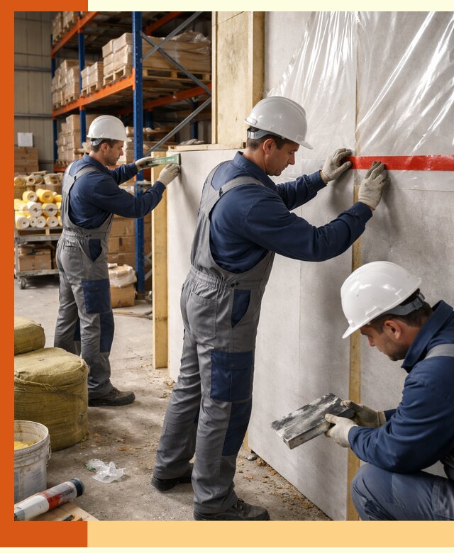 Утепление теплого склада под ключ в Ухте