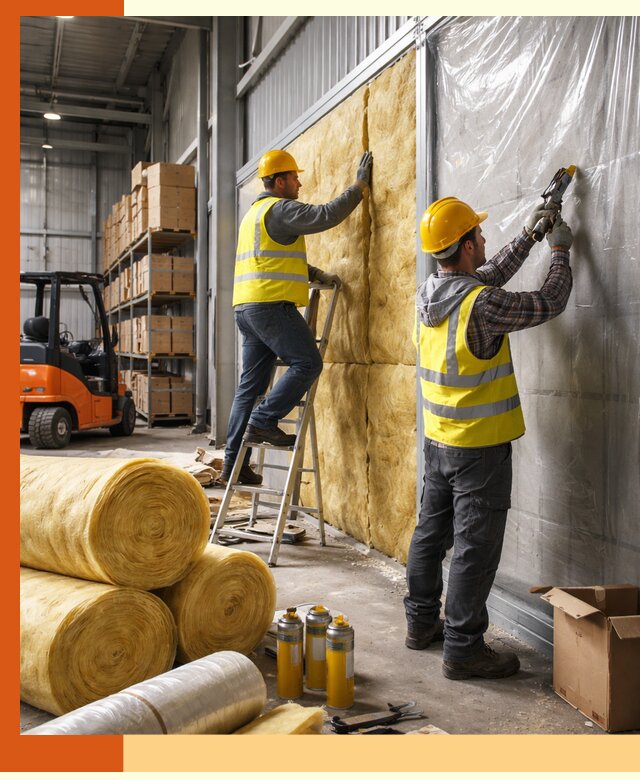 Утепление склада с техникой в Ухте под ключ