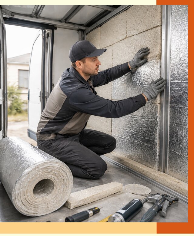 Утепление фургона рефрижератора в Ухте от 12656 руб./м² под ключ | ТепломастерХта