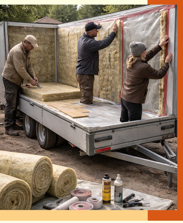 Утепление прицепа в Ухте под ключ от 12656 руб. — комплекс от ТепломастерХта