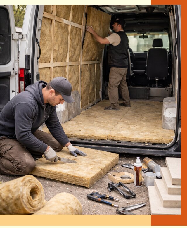 Утепление кемпера в Ухте под ключ от 12150 руб. — профессионально | ТепломастерХта