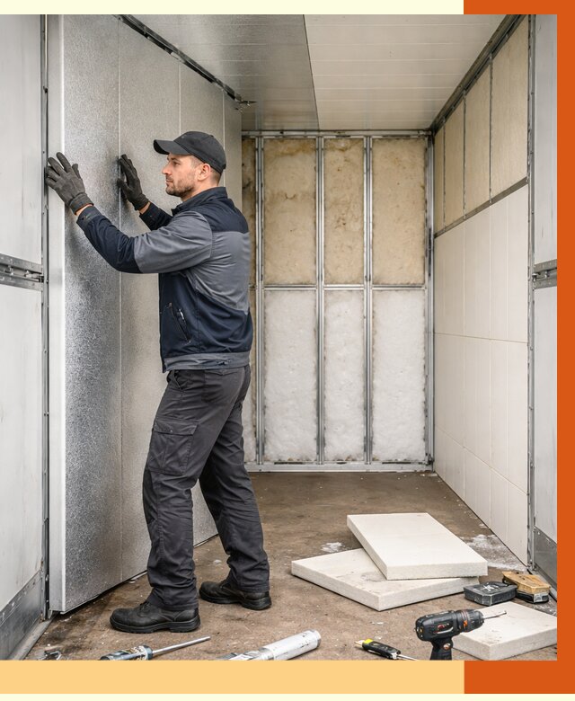 Утепление холодильного кузова в Ухте от 13669 руб. под ключ | ТепломастерХта