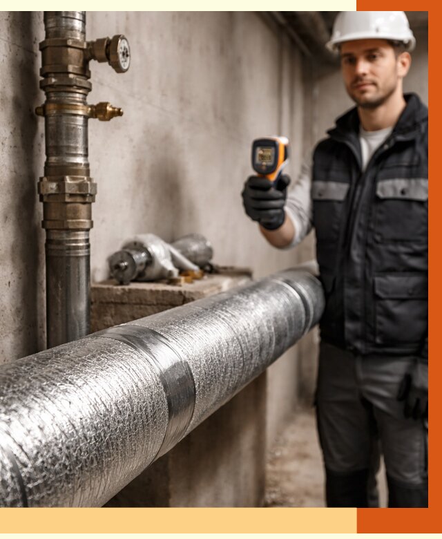 Утепление труб водоснабжения в Ухте от 8606 руб. за м² — услуги ТепломастерХта