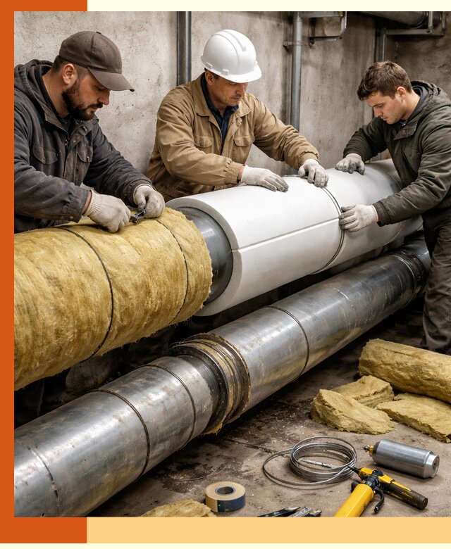 Утепление трубопровода в Ухте с гарантией энергоэффективности