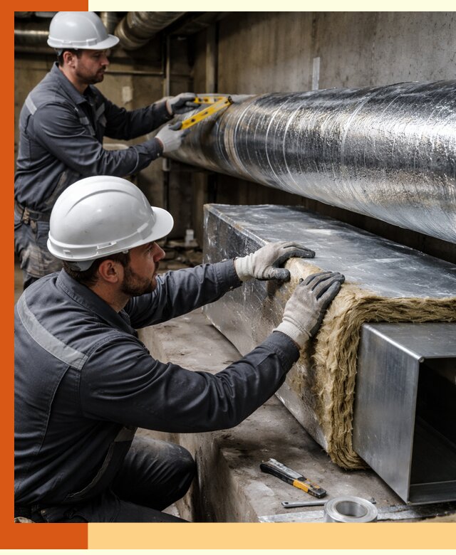 Профессиональное утепление воздуховодов и теплоизоляция в Ухте