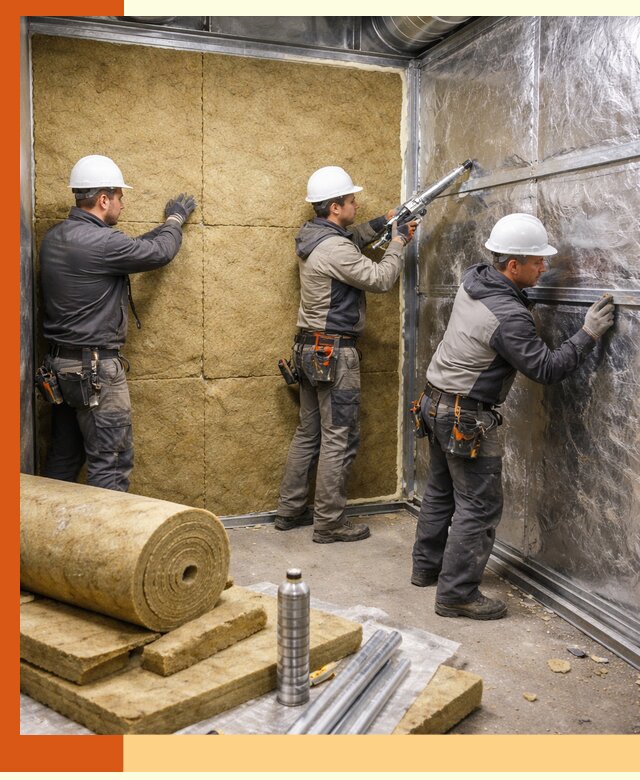 Утепление венткамеры в Ухте — качественная теплоизоляция и шумопоглощение