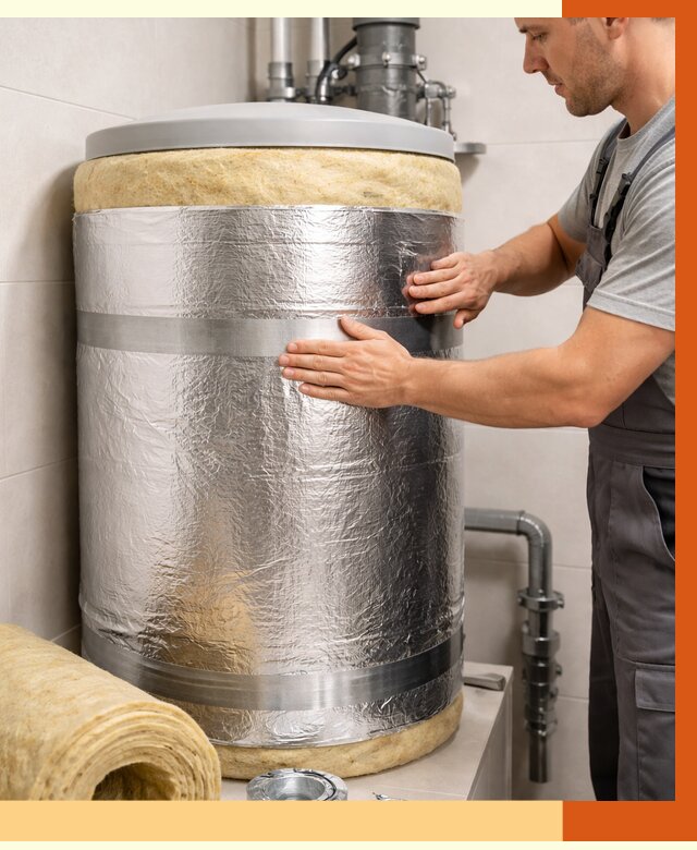 Утепление бойлера в Ухте от 4556 руб. под ключ | Утепление ППУ | ТепломастерХта