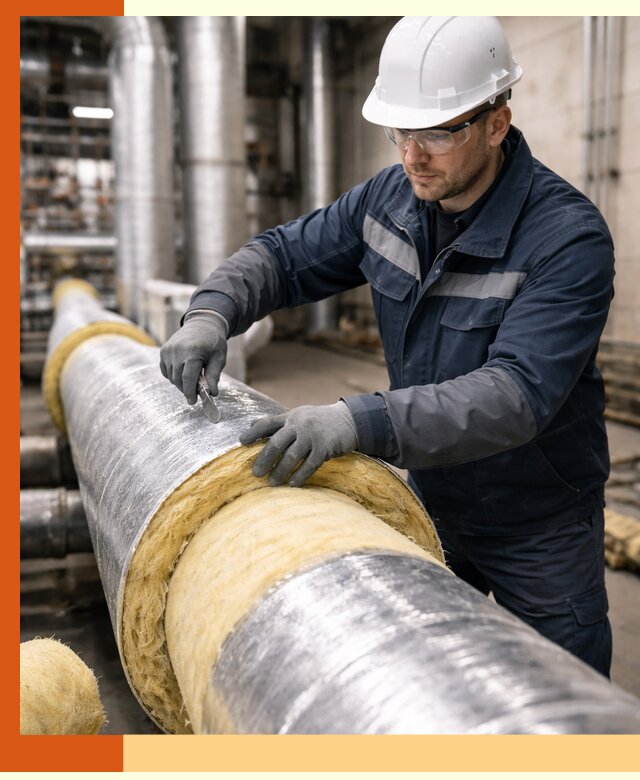 Утепление технологического оборудования и заводских установок в Ухте