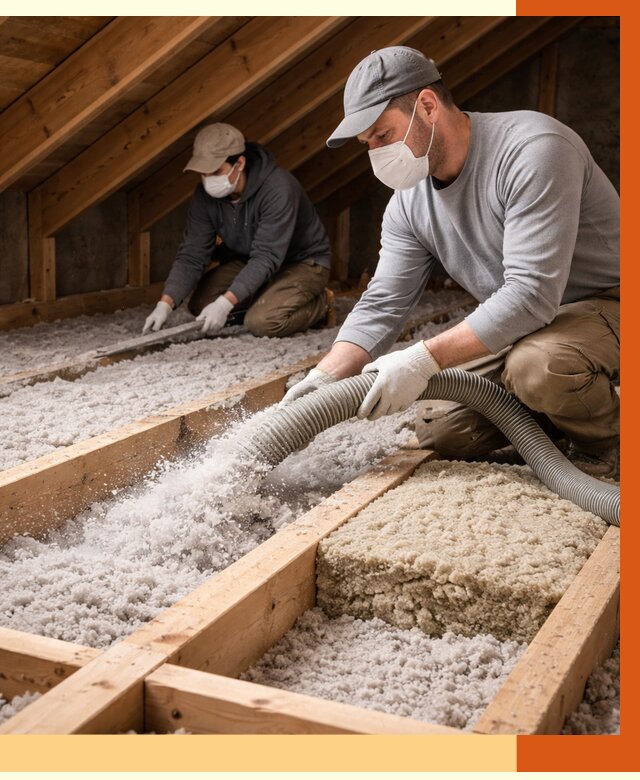 Заполнение полостей чердачного перекрытия в Ухте от 4556 руб. | ТепломастерХта