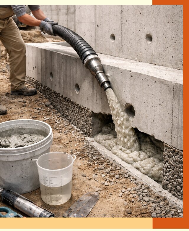 Заполнение полостей фундамента в Ухте от 6885 руб. под ключ | ТепломастерХта