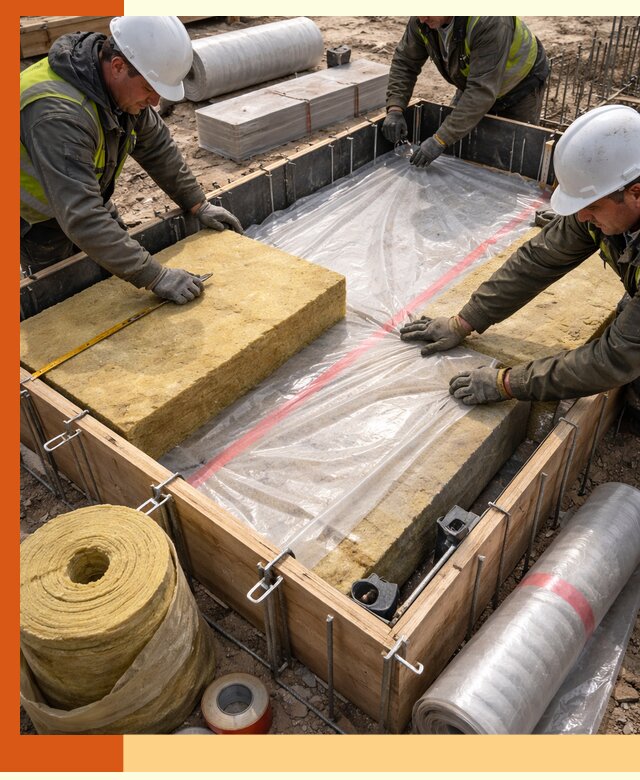 Теплоизоляция опалубки для строительства в Ухте