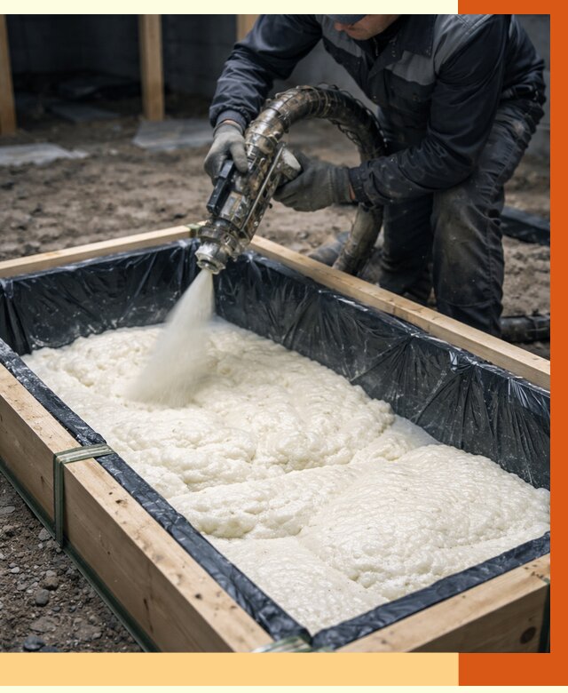 Заливка ППУ в формы в Ухте от 2531 руб. — утепление форм под ключ | ТепломастерХта