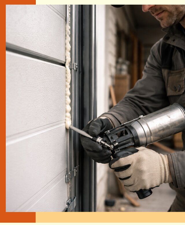 Заполнение пустот ворот в Ухте профессионально и герметично