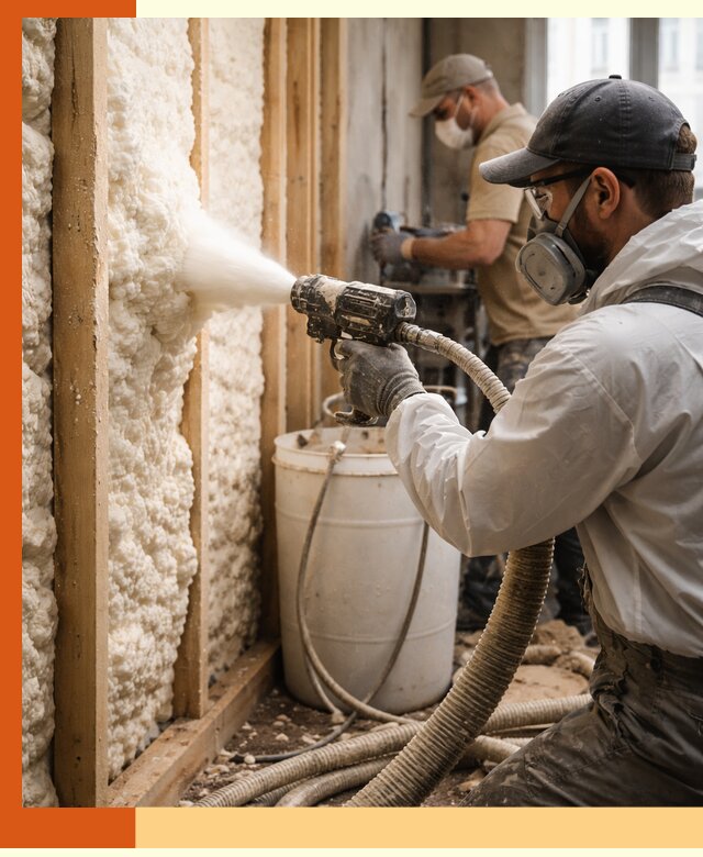 Утепление пеноизолом жилых и коммерческих объектов в Ухте